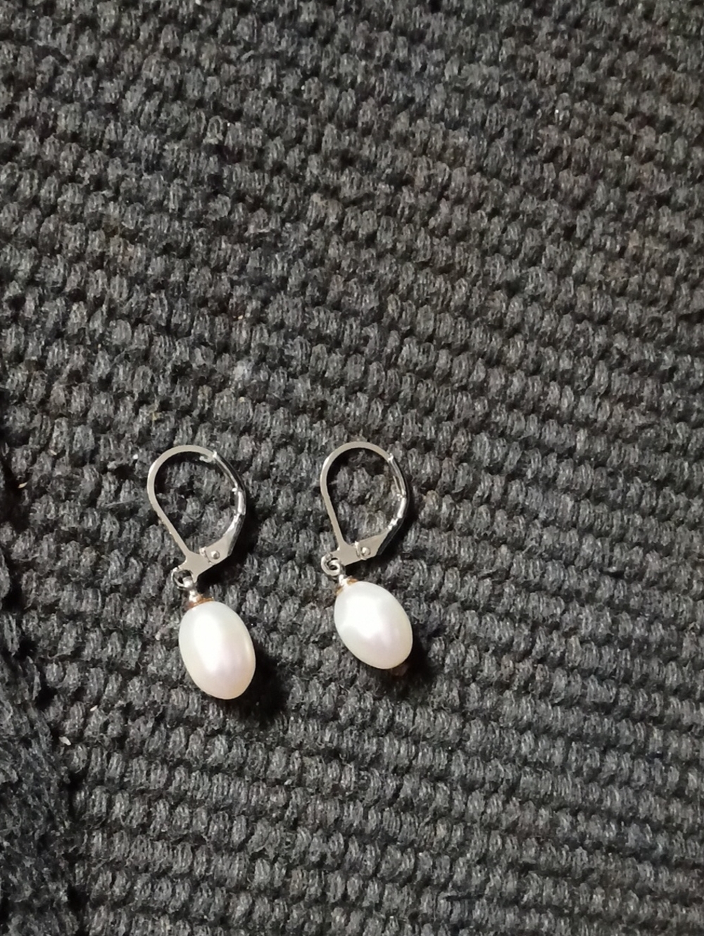 Classic White Pearl Drop Earrings - Women Jewelry
